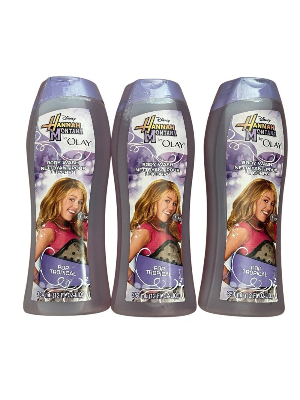 3X Disney Hannah Montana By Olay Body Wash Pop Tropical Miley Cyrus